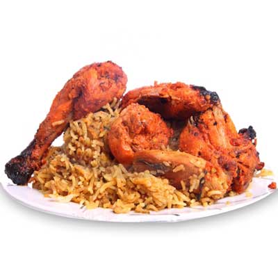 "Chicken Tandoori Biryani (Half) ( Bombay Restaurant - Dabagarden) - Click here to View more details about this Product